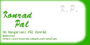 konrad pal business card