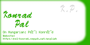 konrad pal business card